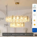 Axyaa Glass Duplex French Chandelier for Luxurious Villa Living Room