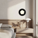 Axyaa White Flower LED Wall Sconce, Vintage Black Travertine Living Lights
