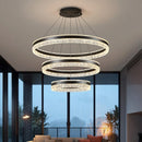 Axyaa Crystal Chandelier Pendant Light for Living Room Bedroom Ceiling Lighting
