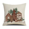 Pinecone Candlestick Linen Print Pillowcase for Home Decor by Axyaa