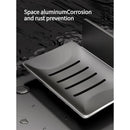 Axyaa Wall Mounted Aluminum Alloy Soap Holder with Drainage, Bathroom Soap Dish