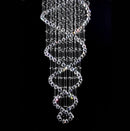 Axyaa Luxury Crystal Staircase Chandelier for Hotel Villa Bedroom Lighting