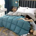 Axyaa White Down Comforter Duvet Winter Quilt Cotton Cover Twin King Size