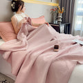 Axyaa 100% Cotton Muslin Throw Blanket - Lightweight Breathable Boho Throws