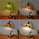Axyaa Tiffany Agate Stone Table Lamp - Mediterranean Home Decor Luminaria