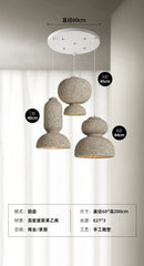 Axyaa Nordic Wabi Sabi LED Chandelier Dining Room Pendant Creative Model Lighting