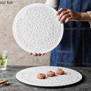 Axyaa Ceramic Bead Dot Dessert Pasta Sushi Plates: Restaurant Molecular Cuisine Specialty