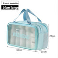 Axyaa Travel Toiletry Storage Bag: Portable PVC Organizer for Cosmetics, Toiletries & Makeup
