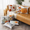 Axyaa Halloween Pumpkin Embroidered Pillow Cover Set for Home Decor
