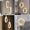 Axya Crystal LED Pendant Lamps for Modern Indoor Home Lighting