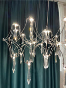 Axyaa Modern Crystal Ceiling Chandelier for Home Lighting