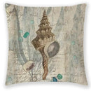 Axyaa Sea Animal Linen Pillow Case 45*45cm Home Decoration