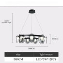 Axyaa Postmodern Glass Pendant Light for Minimalist Living Room and Bar