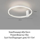 Axyaa LED Ring Ceiling Light Modern Minimalist Chandelier for Home Lighting