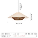 Axyaa Wabi Sabi Chandelier: Zen Style Rattan Woven Lamp for Dining & Living Room