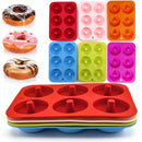 Axyaa Silicone Donut Mold: Non-Stick DIY Baking Pastry Tools for Cakes, Cookies & Chocolates