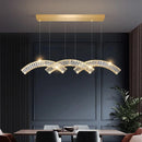 Axyaa Crystal Chandeliers: Modern LED Ceiling Hanging Lights for Living Room