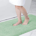 Axyaa Chenille Bathroom Mat Soft Bath Rug Absorbent Non-Slip Washable