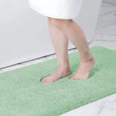 Axyaa Chenille Bathroom Mat Soft Bath Rug Absorbent Non-Slip Washable