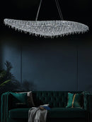 Axyaa Luxe Crystal Chandelier: Modern Italian Design for Living Room Villa Hall