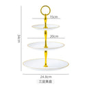 Axyaa Three Layer Cake Display Stand Fruit Plate Tray Wedding Birthday Party