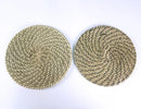 Axyaa Thatched Woven Meal Mat Set for Home and Daily Use