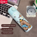 Axyaa Cute Stainless Steel Thermal Water Bottle with Filter, 400ml Thermos Cup