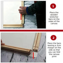 Axyaa Wooden DIY Canvas Painting Frame for Home Decor