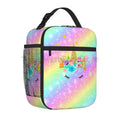 Axyaa Cartoon Unicorn Lunch Bag | Insulated Thermal Tote for Women Girls