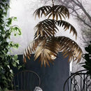 Axyaa Coconut Leaf LED Chandelier: Tropical Indoor Pendant Lamp for Living Room, Restaurant, Bedroom