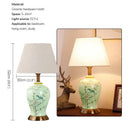 Axyaa Ceramic Table Lamp American Style Living Room Bedroom Decor