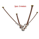 Axyaa Leather Ceiling Chandelier WaterDrop LED Pendant Lamps