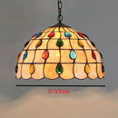 Axyaa Vintage Tiffany Glass Chandelier Restaurant Lantern