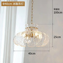Axyaa Nordic Glass Chandelier LED Medieval Retro American French Style Home Decor