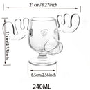 Axyaa Elk Antlers Wine Glass – Creative Christmas Series Gift