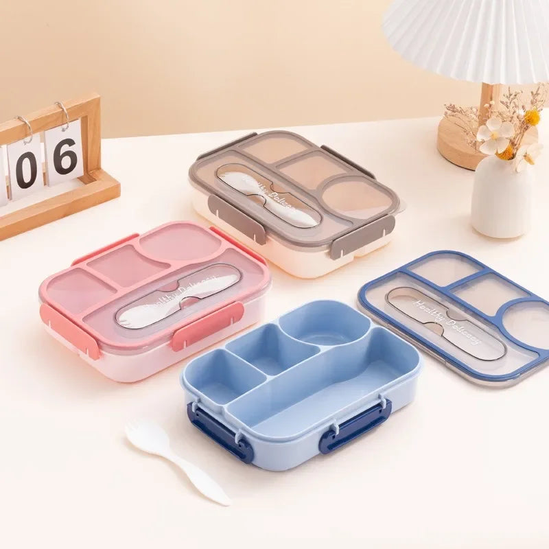 Axyaa 3 Compartment Microwavable Lunch Box Container