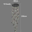 Axyaa Modern LED Staircase Chandeliers for Living Room Decor