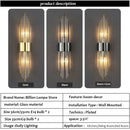 Axyaa Modern Gold LED Wall Lamp for Luxury Home Lighting