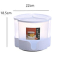 Axyaa Rotating Rice Bucket Grain Storage Box Cereal Dispenser Moisture-Proof Container