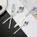 Axyaa Stainless Steel Tableware Set - Knife, Fork, Spoon, Teaspoon