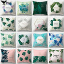 Axyaa Geometric Leaves Pillowcase 45x45cm Home Sofa Decoration