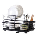 Axyaa 2-Tier Dish Drying Rack Shelf Kitchen Organizer Bowl Drainer Storage Rack