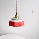 Axyaa Ceramic LED Pendant Lamp - Japanese Style Mid-Century Light for Bedroom & Dining