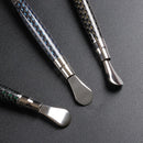 Axya Carbon Fiber Tobacco Pipe Sticks Cigarette Cleaning Knife Pure Copper Accessories