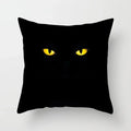 Axyaa Cartoon Black Cat Cushion Cover 45*45cm