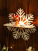 Axyaa Snowflake Storage Rack Wall Shelf for Christmas Decoration