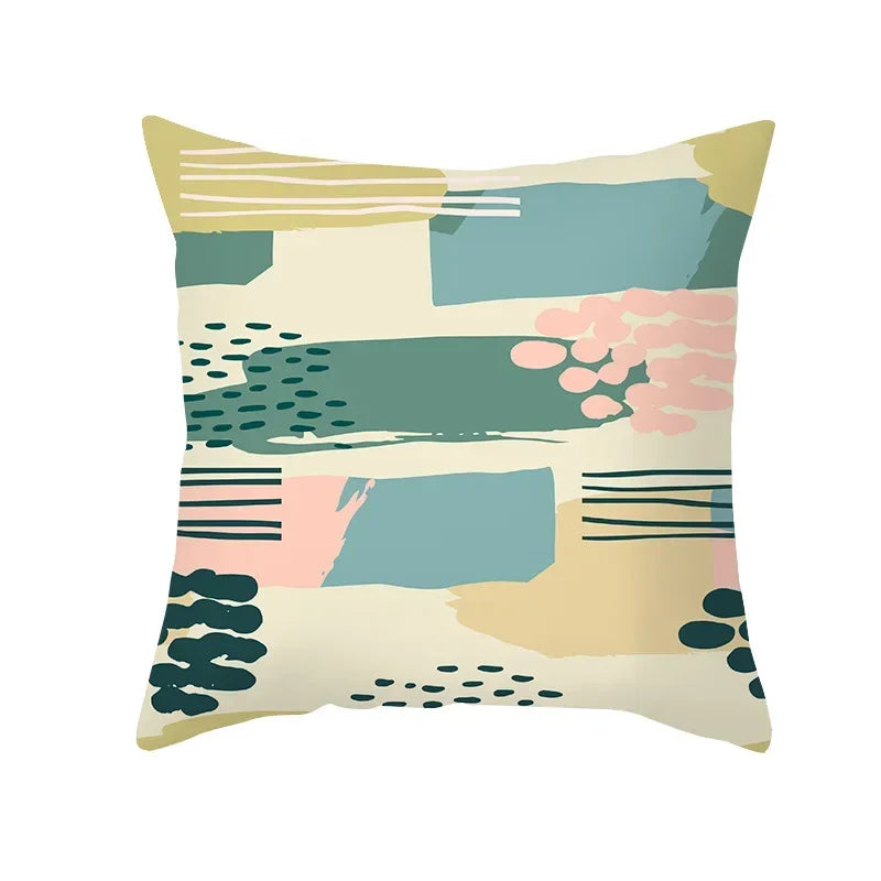 Axyaa Tropical Plant Pillowcase 45*45cm Decor for Home Office Car