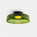 Axyaa Amber Glass LED Pendant Lights: Modern Nordic Hanging Lamp for Home Decor