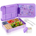 Axyaa Pink Bento Lunch Box for Girls with 6 Compartments - BPA-Free & Microwave-Safe