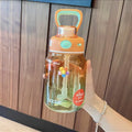 Axyaa Kawaii Gradient Sports Water Bottle 700ml with Straw - Portable & Child-Friendly